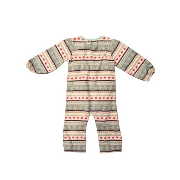 Girl's 24 Month Romper One Piece Fleece Carters Long Sleeve - Picture 2 of 2